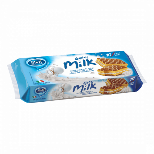 كيك ميدي بحشوة الحليب (10 حبات )