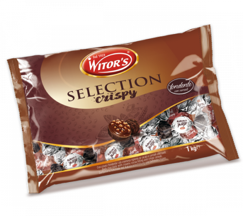 شوكولاته ايطالية داكنة وحبوب كريسبي 1 كيلو سيليكشن كريسبي ويتورز