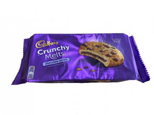 كرنشي ميلتس كوكيز محشي شوكولاتة كادبوري 156 جرام