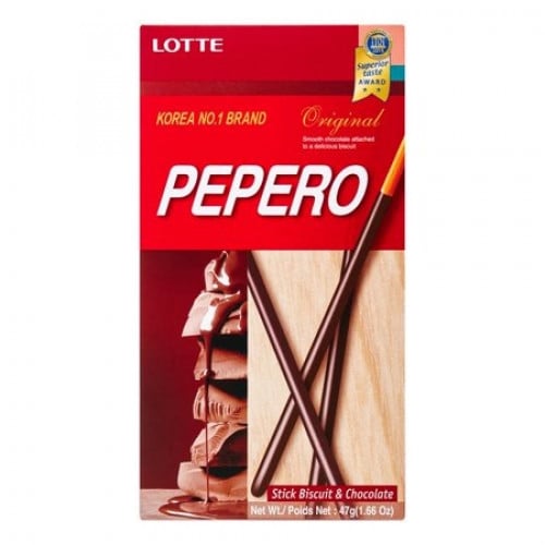 Pepero chocolate biscuit sticks 47 gm