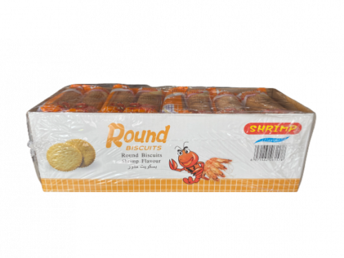 بسكويت مدور بنكهة الربيان 24 حبة * 26 جرام