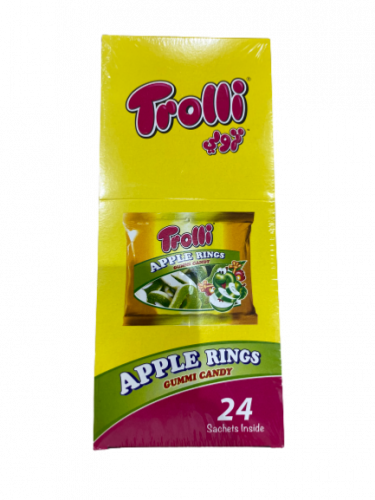 Trolley Jelly Candy Apple Flavor (24 Bags)