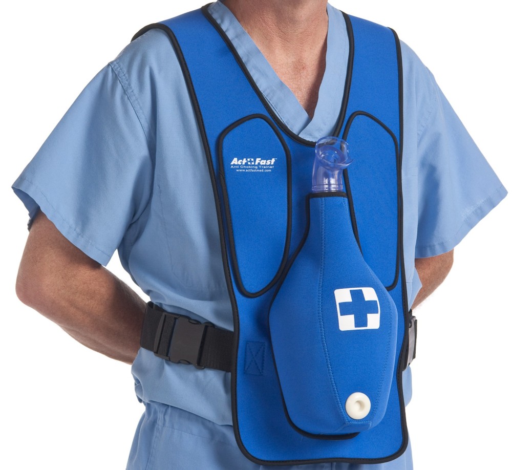  Anti Choking Obstruction Trainer Vest - Heimlik Practice  Training Model Education for Nurse & Student First Aid Teaching Accessories  (Adult) : Health & Household