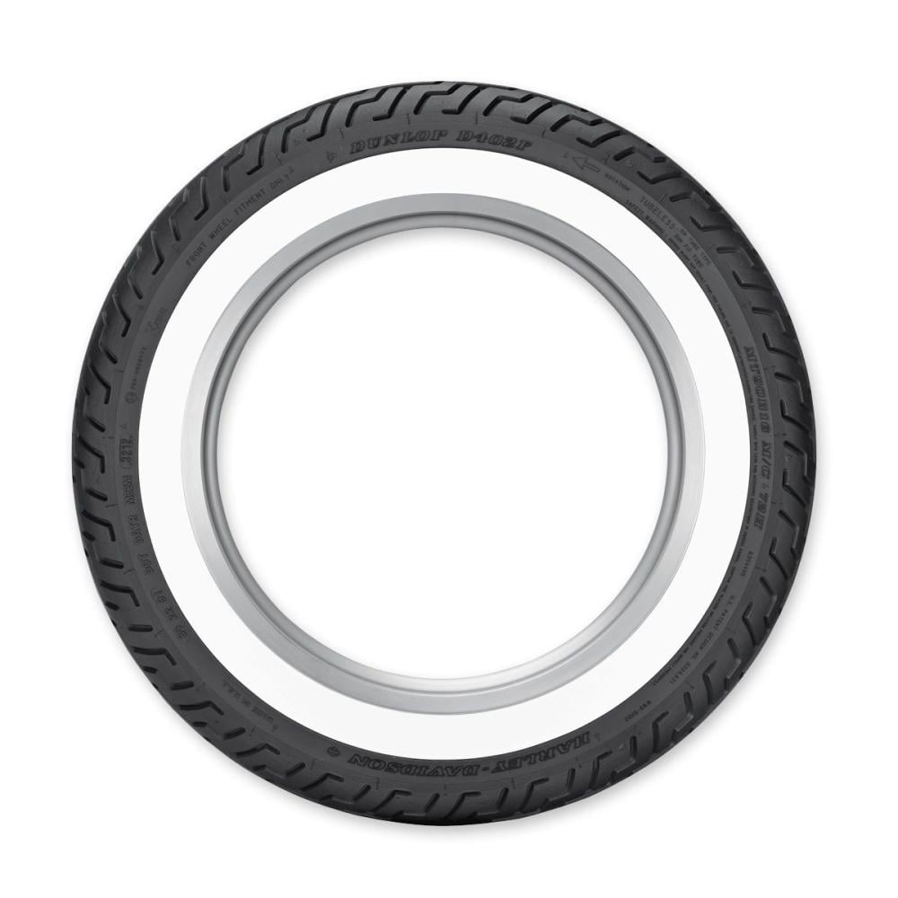 Dunlop front cover, White Wall MT90B16 | Zack Bike