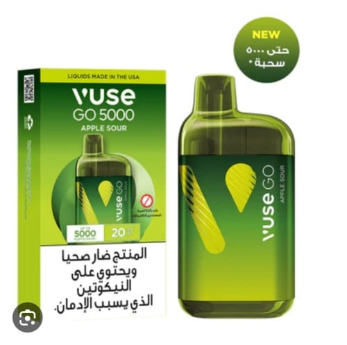 5000    VUSE GO 5000 PUFFS APPLE SOUR -       -