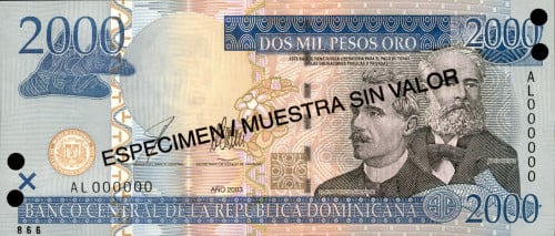 طقم نماذج الدومينيكان لعام 2003م والحالة أنسر