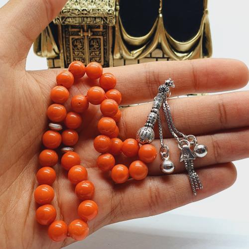 سبحه مرجان تونسي طبيعي مأزنه فضه وكركوشه فضه
