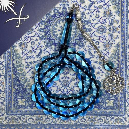 مسباح راتنج ازرق شفاف