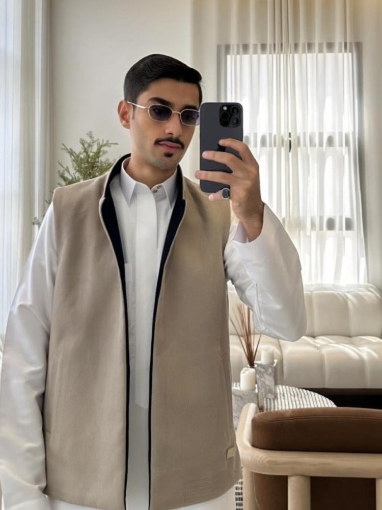 سديري جوخ اسود - رمادي