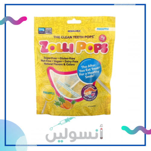 مصاصات خالية من السكر نكهة الاناناس