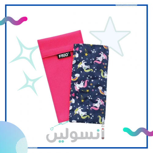 حافظة فريو لون وردي ( قلمين )