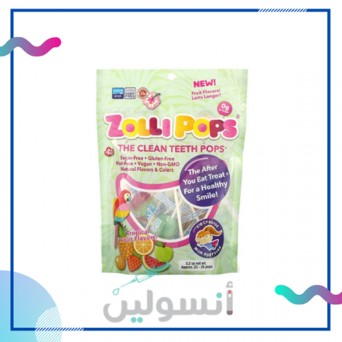 مصاصات خالية من السكر بنكهة فواكه أستوائيه