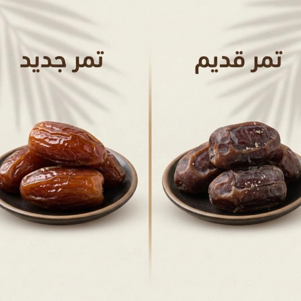 كيف تعرف الفرق بين التمر الجديد والتمر القديم؟ دليل الجودة من عذوق طيبة