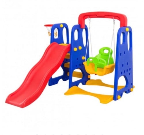 طقم مرجيحة 3*1 مع زحليقة و سلة