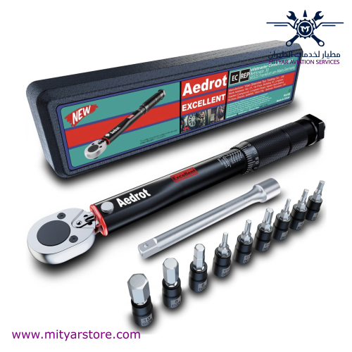 Aedrot 1/4 Inch Drive Click Torque Wrench 5-25 Nm Black