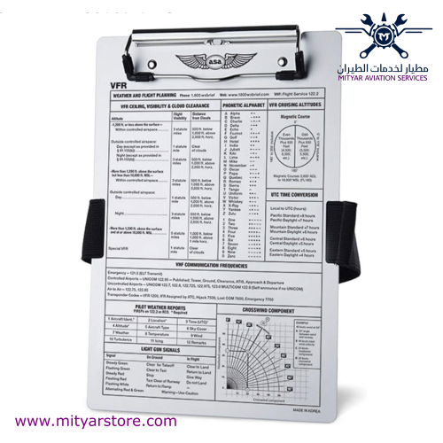 ASA New VFR Kneeboard Notepad ASA-KB-1-A