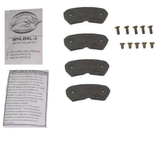 WHLBRL-3 Brake Reline KIT for WHLM66-1052 Linnings