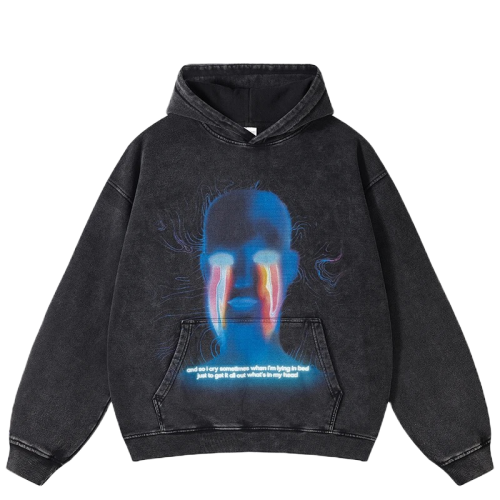 The crying hoodie