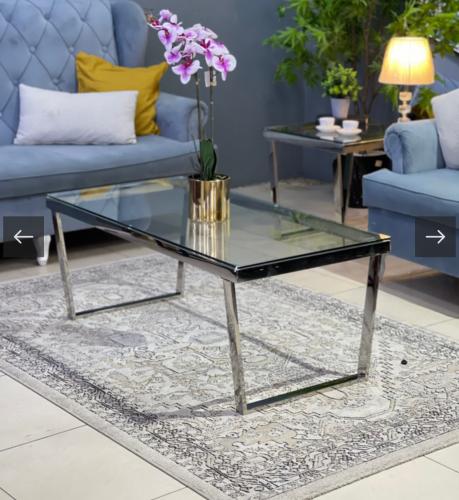 طاولة خدمة مفرد استيل 60*120