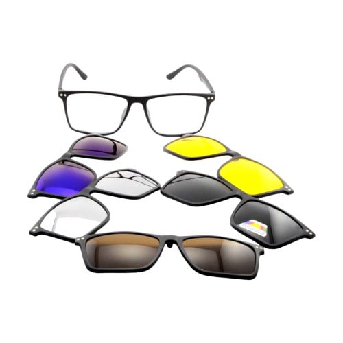 نظارة طبية مع مجموعة عدسات شمسية بلورايز tiwiw