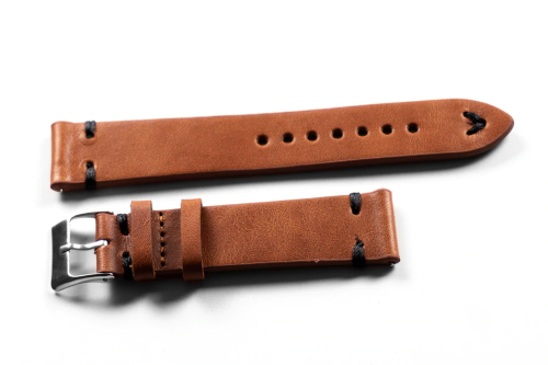 Vintage Tanned with black stitching 19mm ستراب جلد...