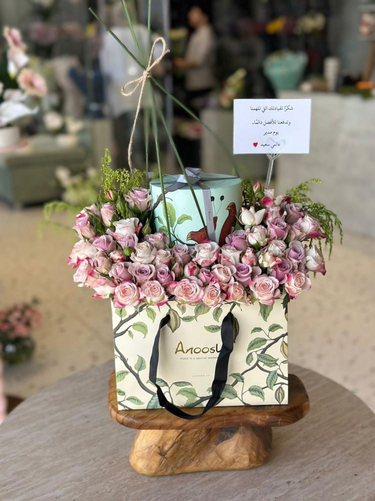 تنسيق تشوكلت باتشي ورد بيبي روز