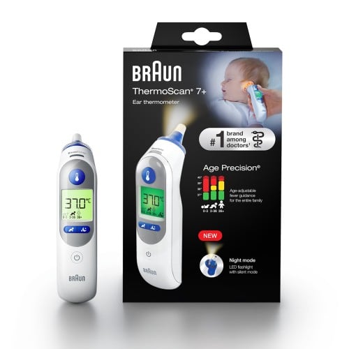 ترمومتر براون اذن +BRAUN EAR THERMOMETER 7