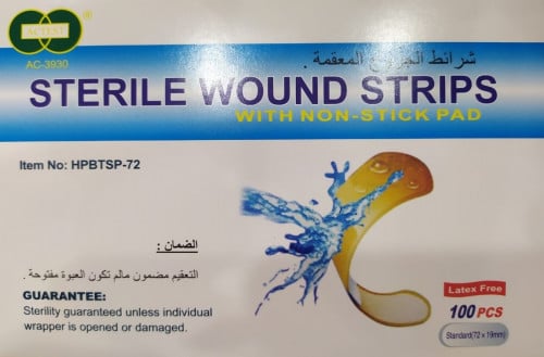 شرائط الجروح المعقمة ضد الماء STERIKE WOUND STRIPS