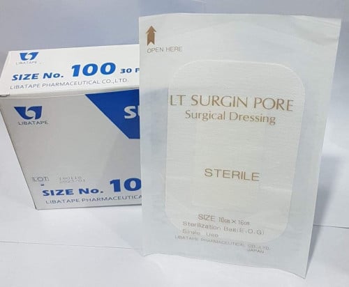 سرجن بور 100-غيار جراحي SURGIN PORE 100 SIZE 10X16CM 30PC