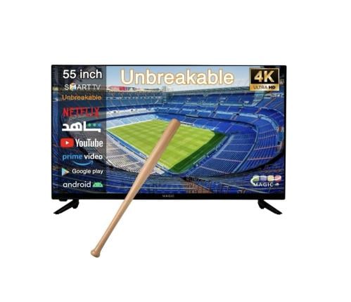شاشة 55 بوصة ماجيك سمارت 4K ضد الكسر MAGIC