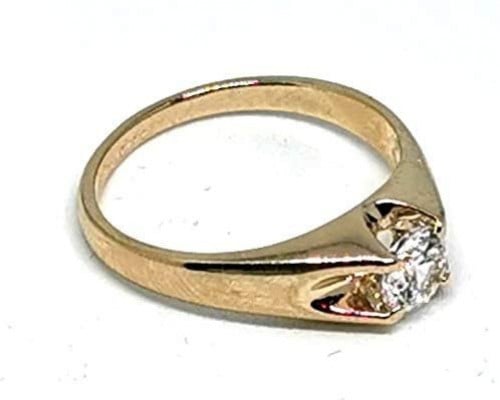 خاتم نسائي مطلي بالذهب مقاس 7 أمريكي RING GOLD PLATED SIZE 7