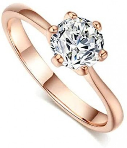 خاتم نسائي مطلي بالذهب مقاس 7 أمريكي RING GOLD PLATED SIZE 7