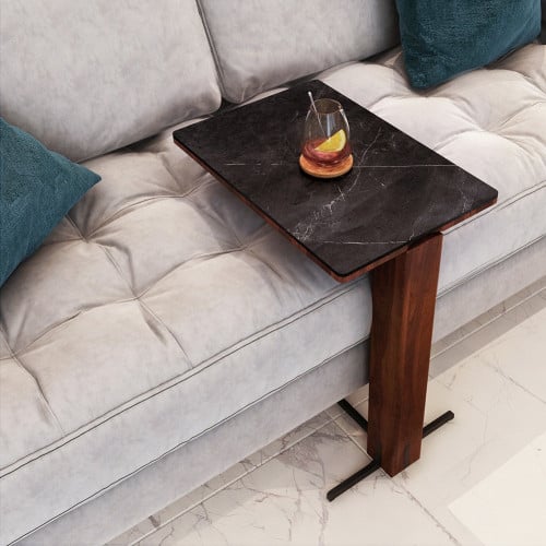 طاولة خدمة + لوح تقديم (H6T) نوع السطح Storm Negro