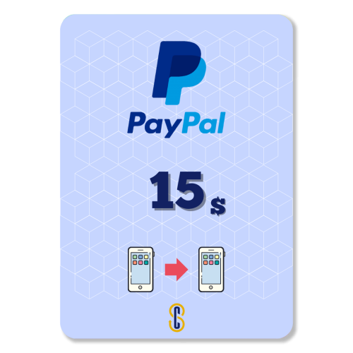 15$ رصيد PayPal