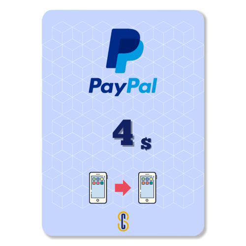 4$ رصيد PayPal