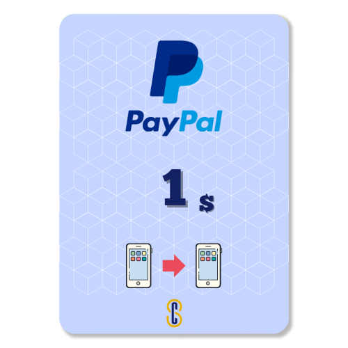 1$ رصيد PayPal