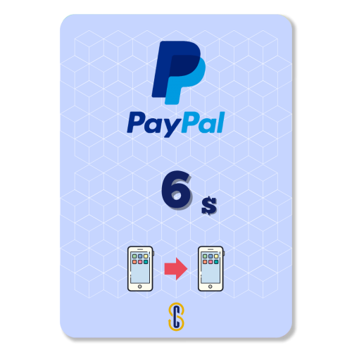 6$ رصيد PayPal