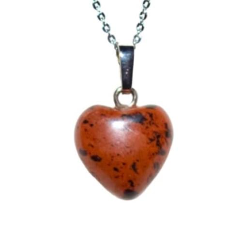 سلسال اوبسيديان احمر طبيعي