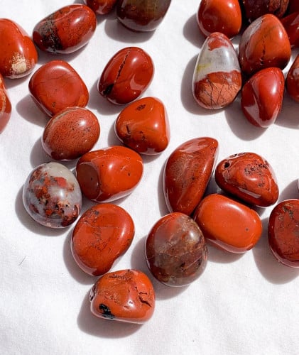 جاسبر احمر مصقول كبير