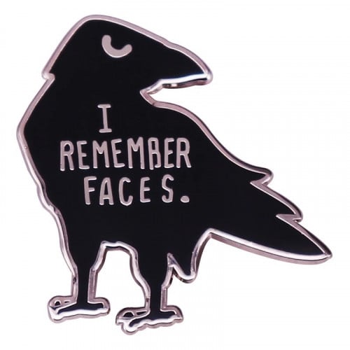 Raven Enamel Pin