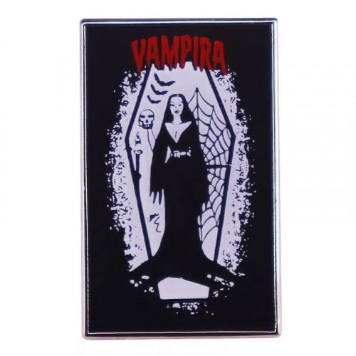 Morticia Addams Pin