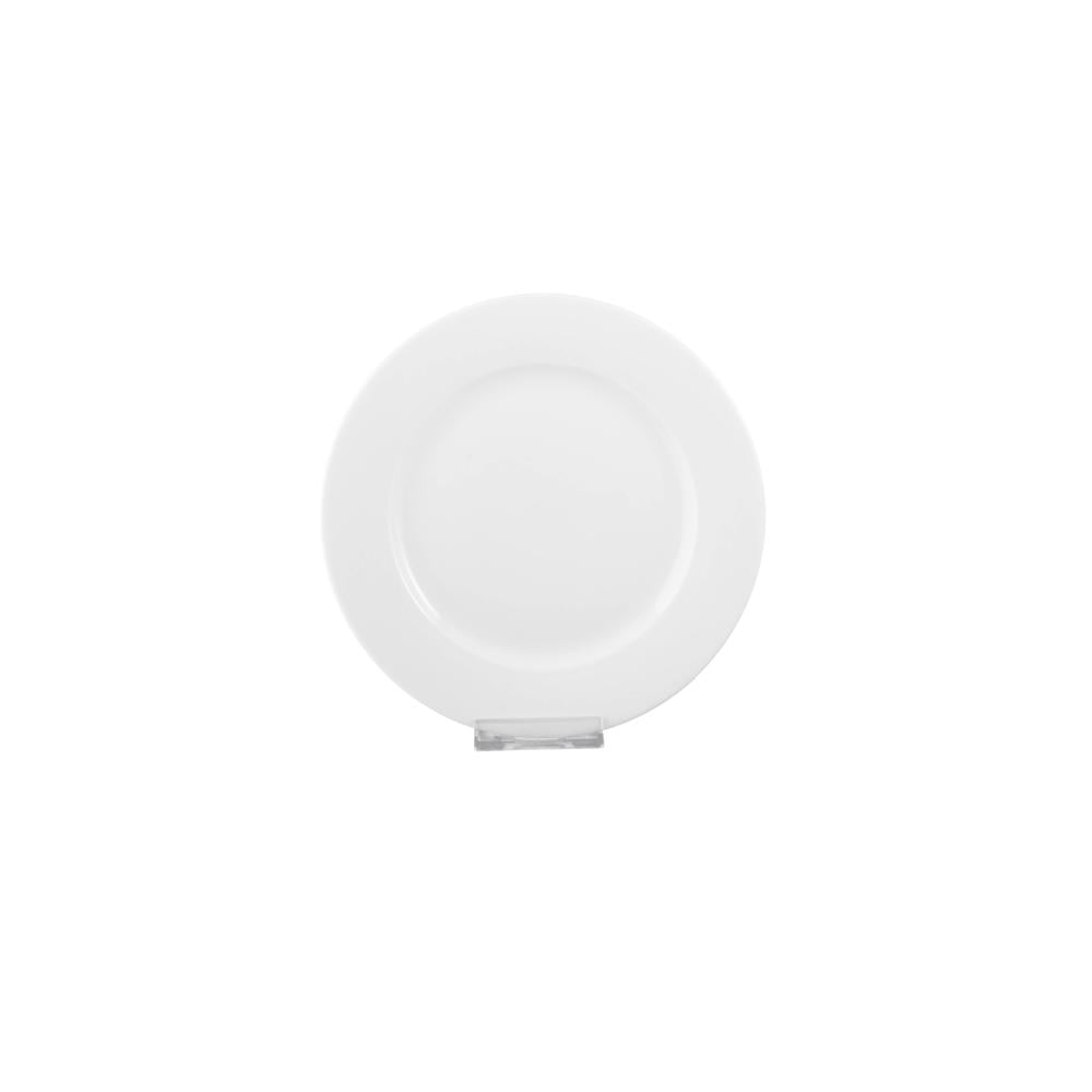 طقم صحون فواكه ابيض سادة ناصع مقاس  20.5 سم 6 قطعة