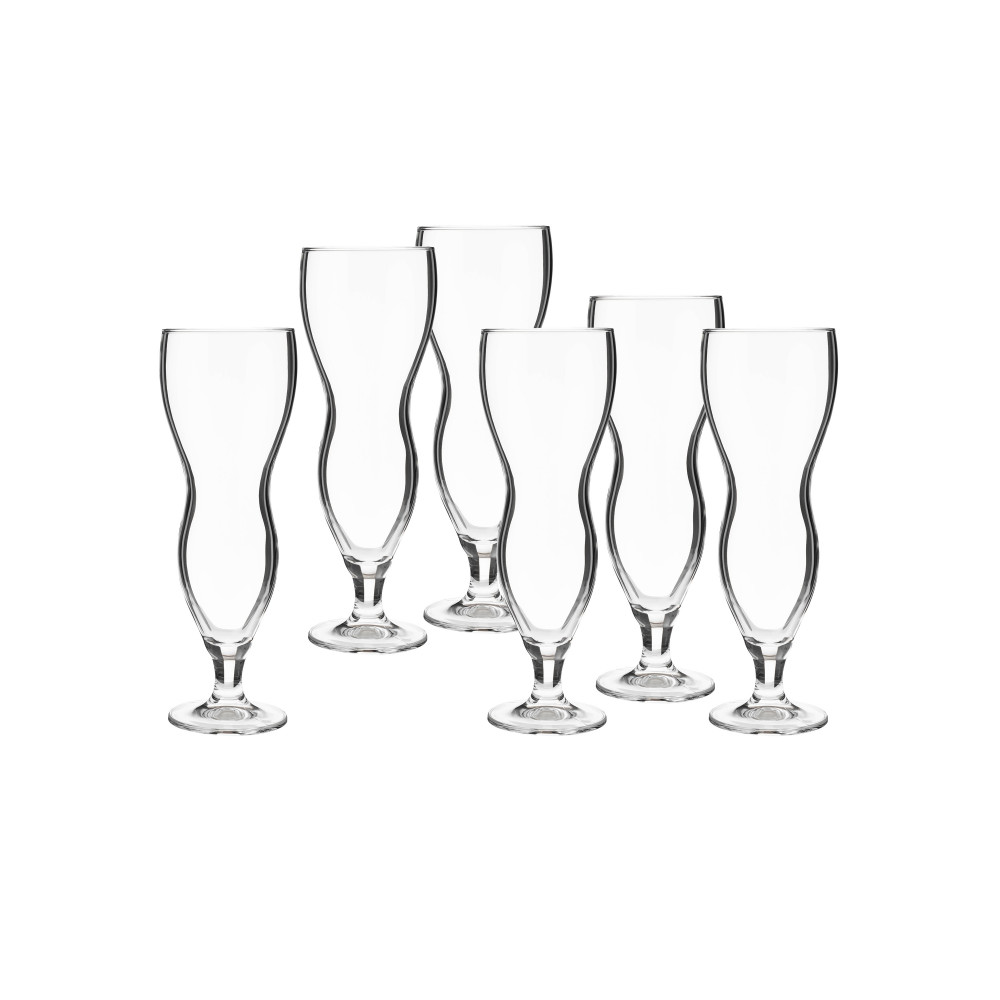 طقم كاسات عصير زجاج 6 قطعة 600 مل