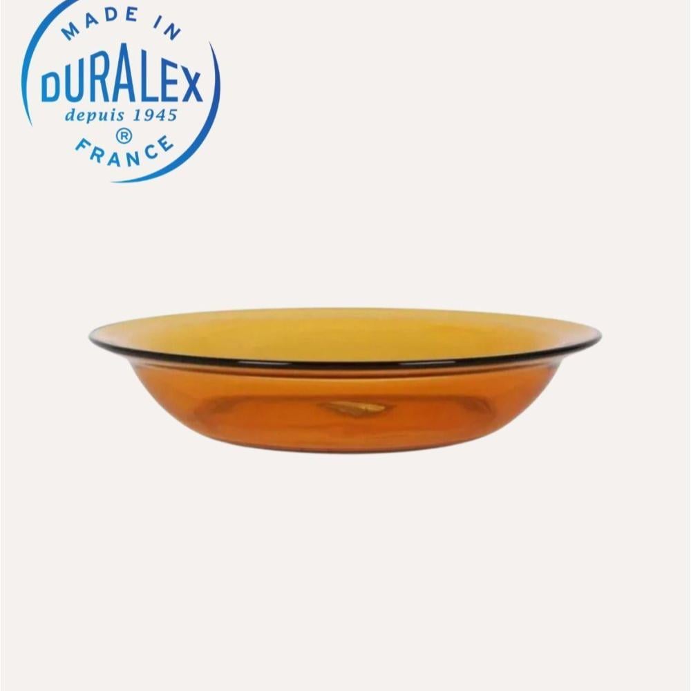 طقم سفرة زجاج DURALEX فرنسي عسلي 44 قطعة 6 اشخاص