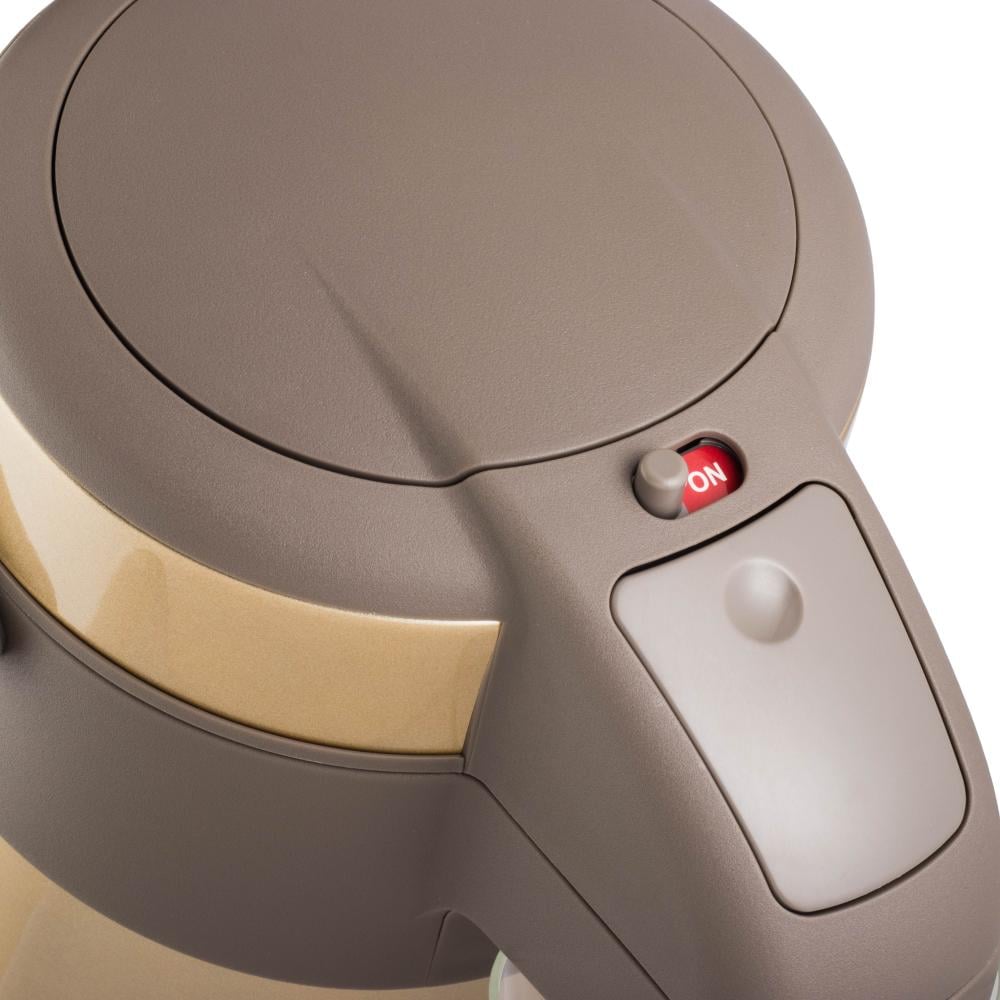 شاها ترمس ضغط ستانلس ستيل من الداخل والخارج عالي الجودة لحفظ الحرارة 4 لتر ذهبي