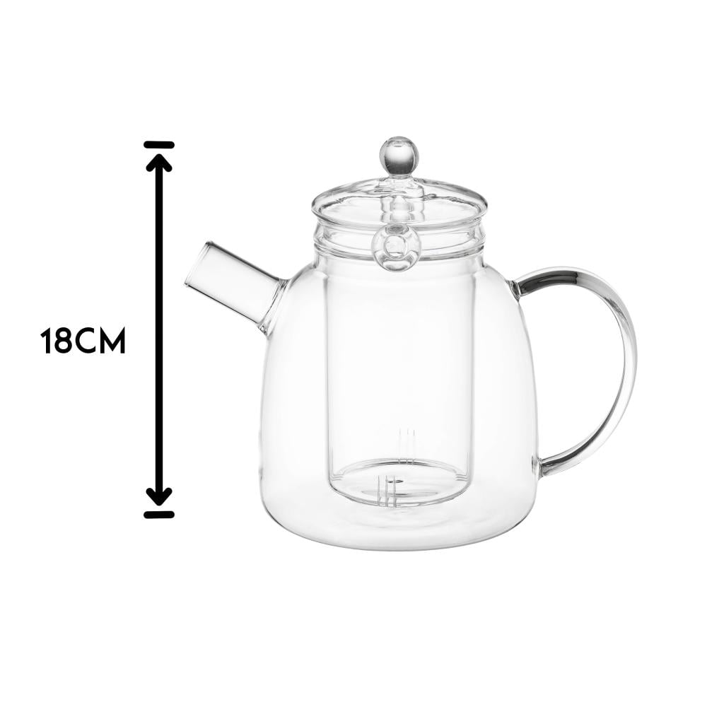 براد شاي زجاج مقاوم للحرارة 1.5 لتر