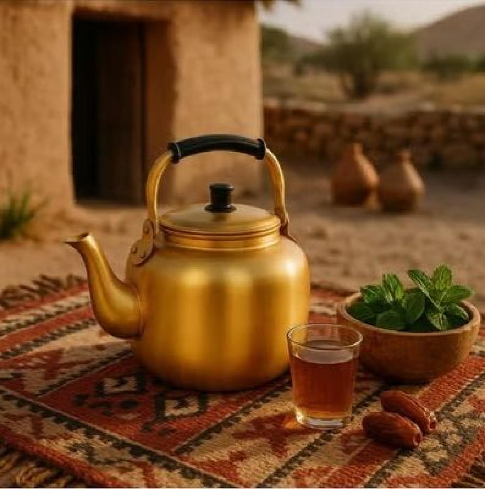 براد شاي المنيوم اصفر كوري 3 لتر