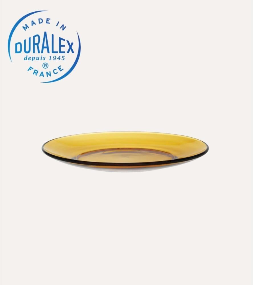 طقم سفرة زجاج DURALEX فرنسي عسلي 44 قطعة 6 اشخاص