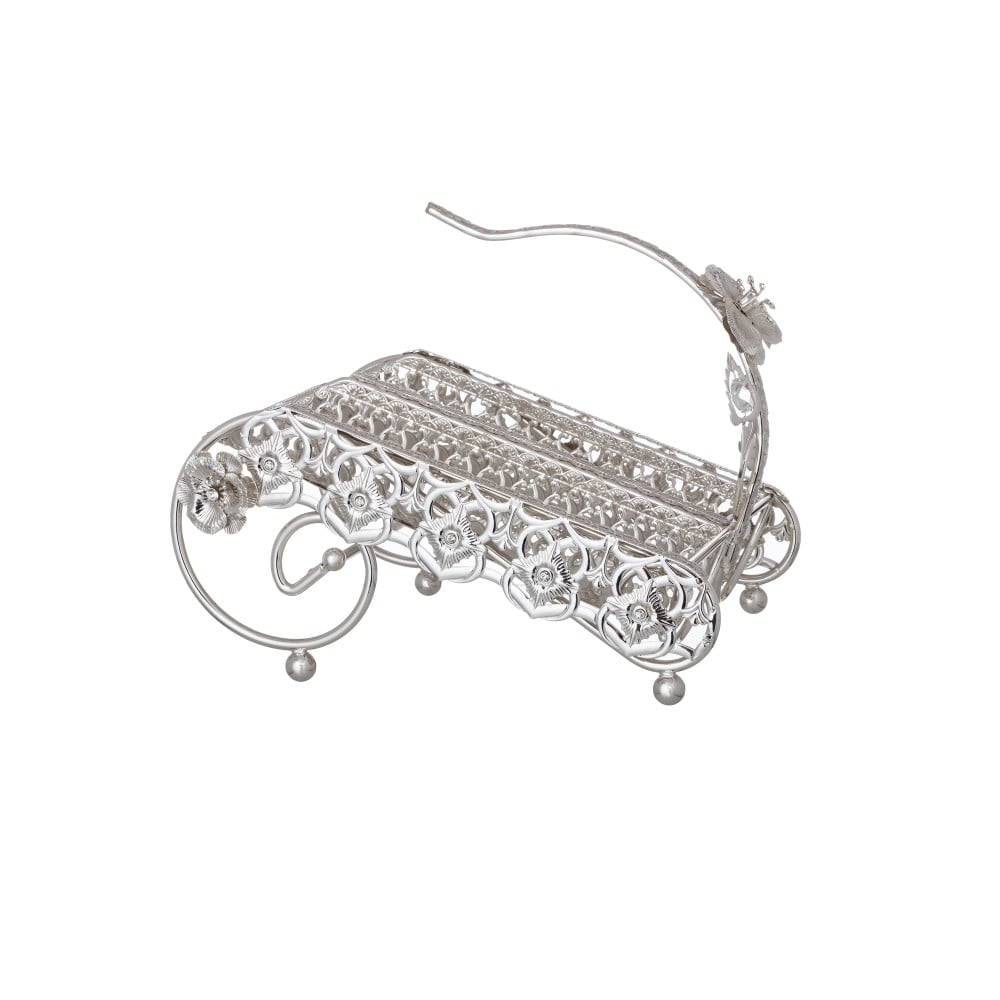 حمالة فناجين قهوة سعودي معدن فضي