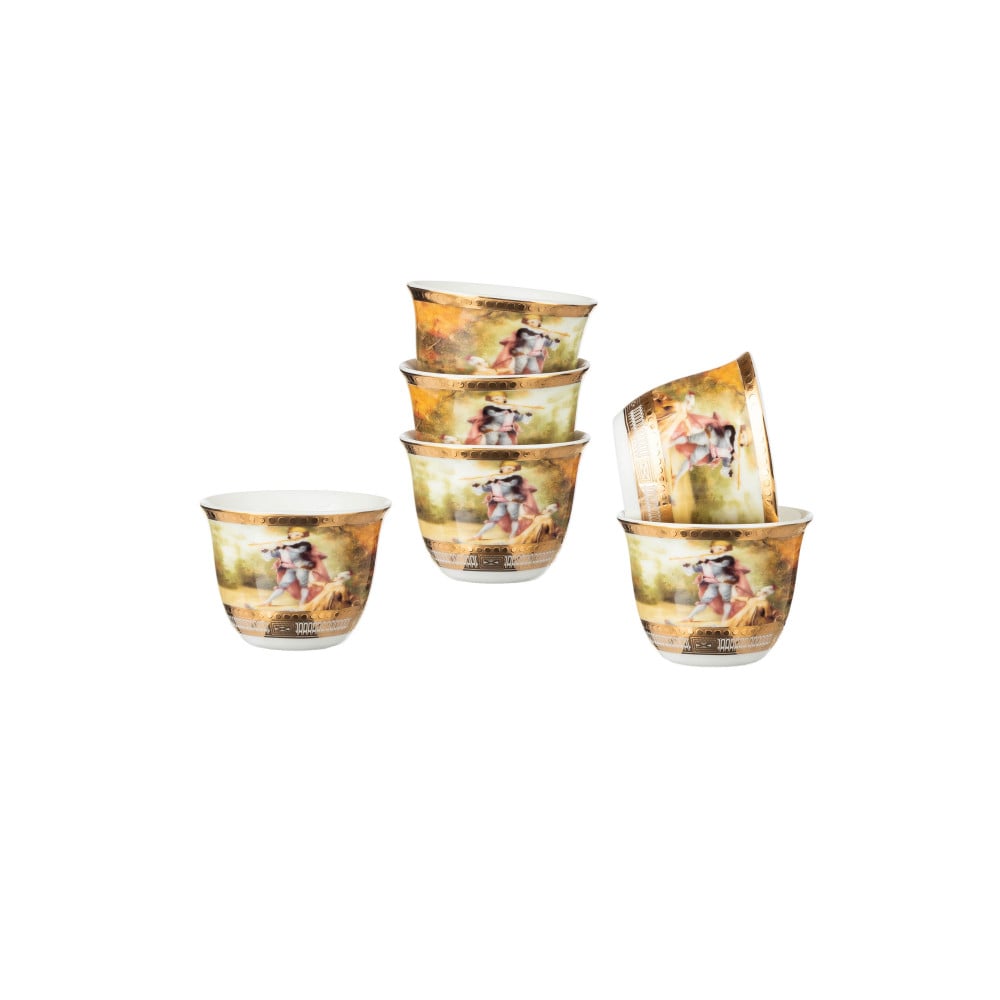 فناجين قهوة سعودي 6 قطعة روميو وجوليت